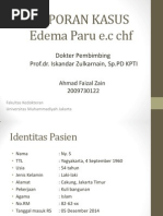 Download Contoh laporan kasus Edema paru by Ahmad Faizal Zain SN249711193 doc pdf