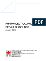 Pharmaceutical Products Recall Guidelines Summary