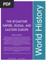 Khaleb Straight - The Byzantine Empire Russia and Eastern Europe Unit - Final