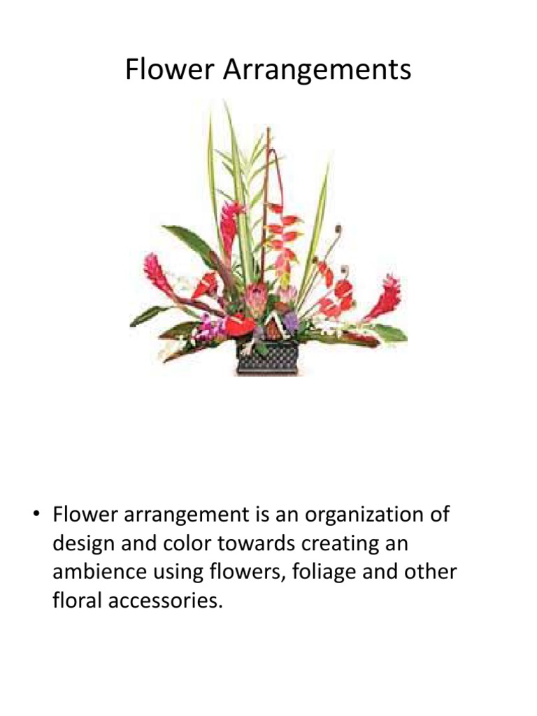 Flower Arrangement Ppt Floristry Ikebana