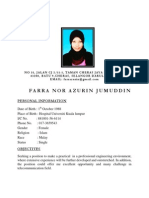 Resume Farra Nor Azurin Jumuddin