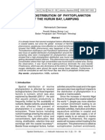 Spatial Distribution of Phytoplankton in Hurun Bay