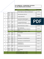 Propulsion Systems Semester 2 Schedule
