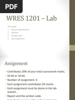 Wres 1201 – Lab1