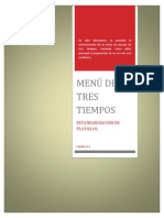 Menu de Tres Tiempos (Estandarizacion)