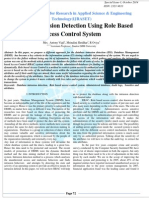 Database Intrusion Detection Using Role Based Access Control System