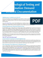Ophthalmological Testing and Examination Demand Detailed Documentation