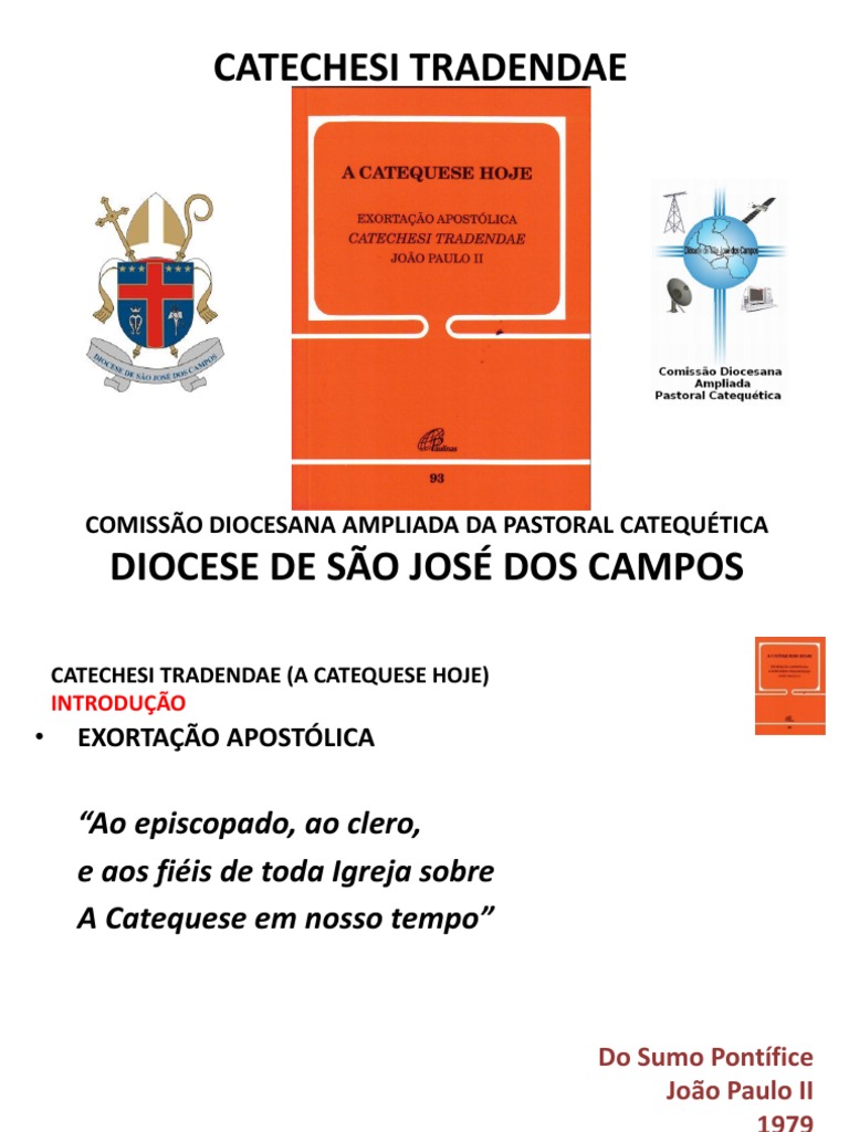 CATECHESI TRADENDAE Pps PDF Catecismo Papa