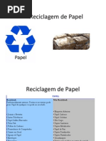 Reciclagem de Papel