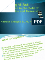 Relevance in The Field of Academics and Research: Amruta Chhajed LL.M, M.B.L