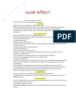 Greenhouse Effect Notes