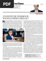 Un zeste de Zemmour pour le débat belge ?