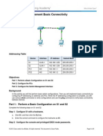 2.3.2.5 Packet Tracer - Implementing Basic Connectivity Instructions