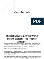 Earth Science Records