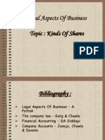 Kinds of Shares Legal Aspects