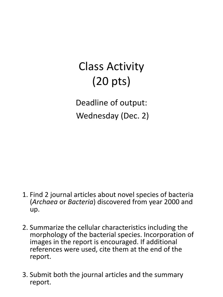 Class Activity 1 | PDF