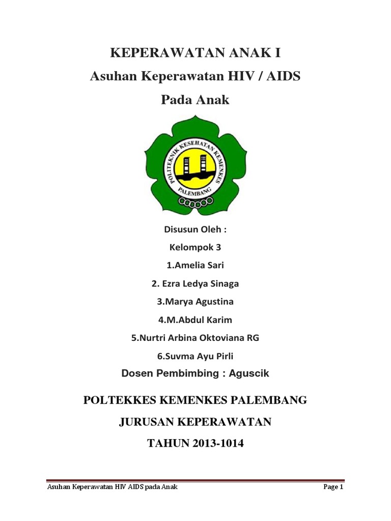 Askep Hiv Pada Anak | PDF