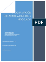 Programación Orientada A Objetos y Modelado