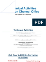 Technical Activities Done On Chennai Office: 22nd September To 25 September