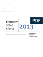 Informe de Calidad de Vida en Kennedy 2013