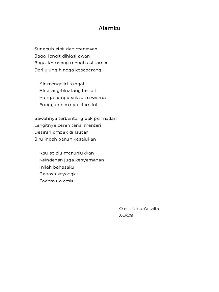Puisi Tentang Taman Bunga Yang Indah KT Puisi