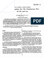 Design of Pipelines For The Simultaneous Flow of Oil and Gas