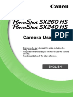 PowerShot SX260 HS and SX240 HS Camera User Guide