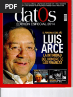 Revista Datos, Ministro Luis Arce PDF