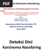 Download Deteksi Dini Karsinoma Nasofaring by BagusIrawanWahidilman SN249785960 doc pdf