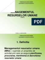 Curs 8 Managementul Resurselor Umane