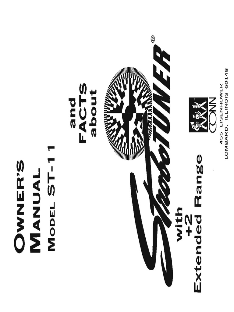 Conn Strobotuner St 11 Manual : conn strobotuner for sale – RENWRO
