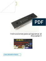 Tutorial para El Pic16f877a Conjunto de 35 Instrucciones en Assembler