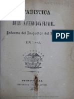 Estadistica de Navegacion Fluvial 1884