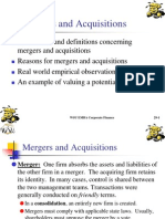 Merger and Acquisition Problem