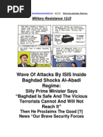 Military Resistance 12J3 ISIS Strikes Inside Baghda