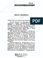 Mensaje Del Presidente a La Asamblea Nacional Constituyente de 1908