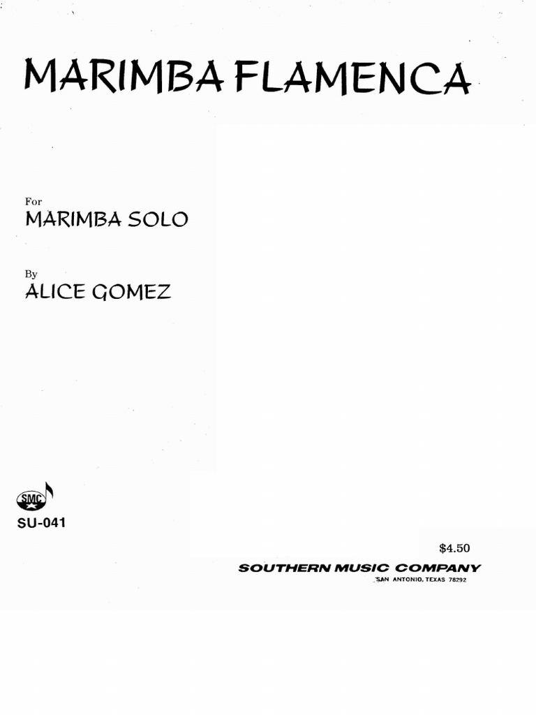 Alice gomez sale marimba
