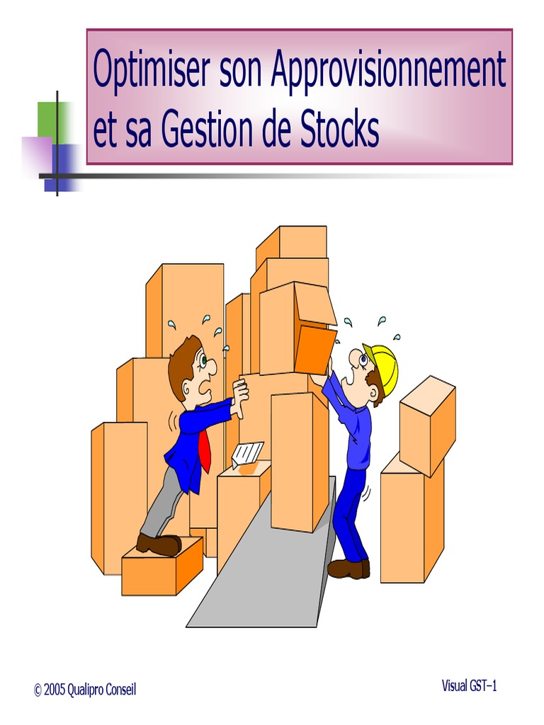 Optimiser Son Approvisionnement Et Sa Gestion de Stock | PDF ...