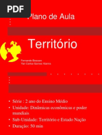 Plano de Aula - Conceito de Território