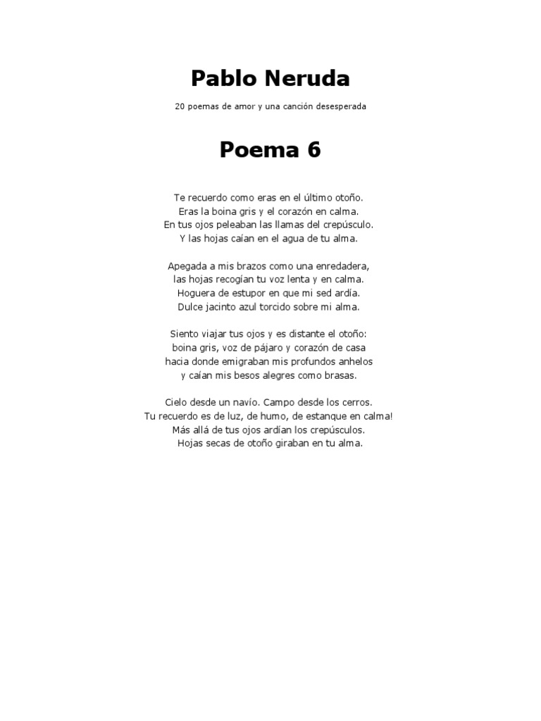 Pablo Neruda - Poema |