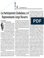 Participación Ciudadana y Jorge Navarro