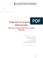 Métodos Numéricos - Método de Runge Kutta, Euler y Euler Mejorado