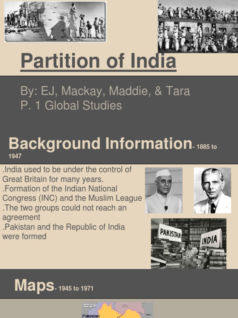 Partition of India | PDF | Partition Of India | All India Muslim League