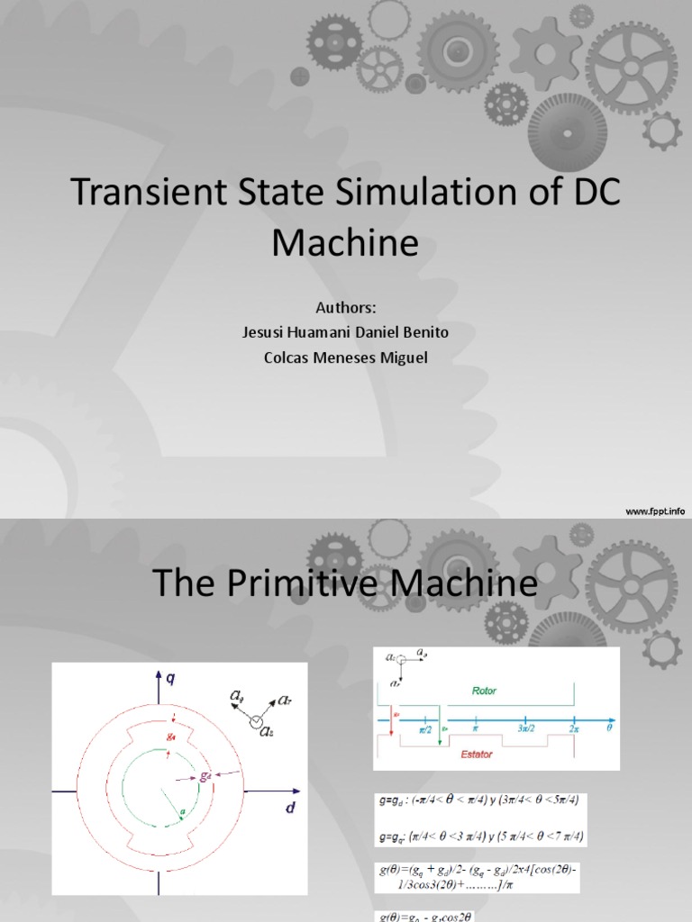 DC Machine Transient State Simulation | PDF