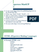 HTML : Hypertext Markup Language