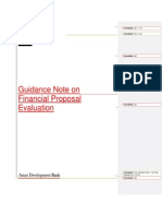 Financial Proposal Evaluation Guidance Note