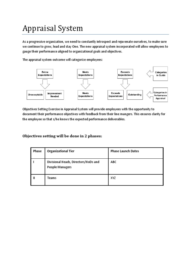 Progressive Appraisal System Overview | PDF | Business