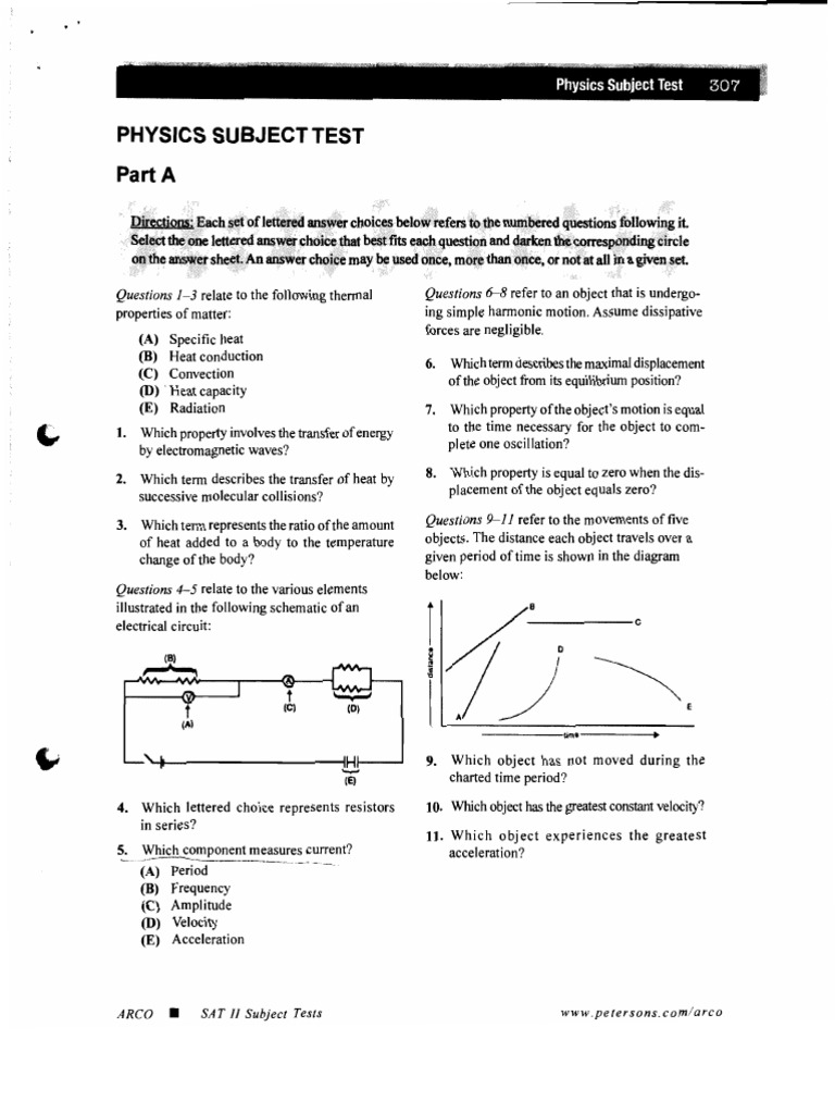 Physics Subject Test | PDF