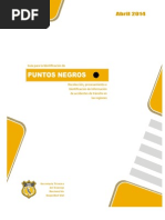 Criterios Técnicos Para Identificación Puntos Negros de Accidentes de Tránsito en La Region-2014