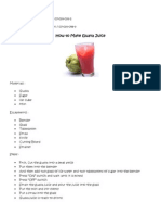 How To Make Guava Juice